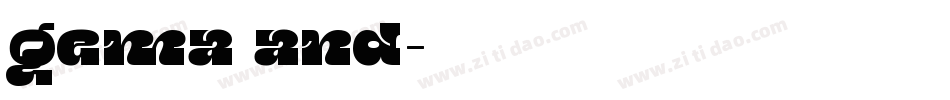 gema and字体转换